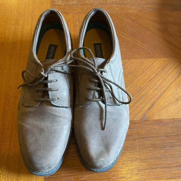White-cream suede men’s derby shoes by Generra Collection, size 9M DiBianco_SoveratoAntilope_3_gr  main image 2